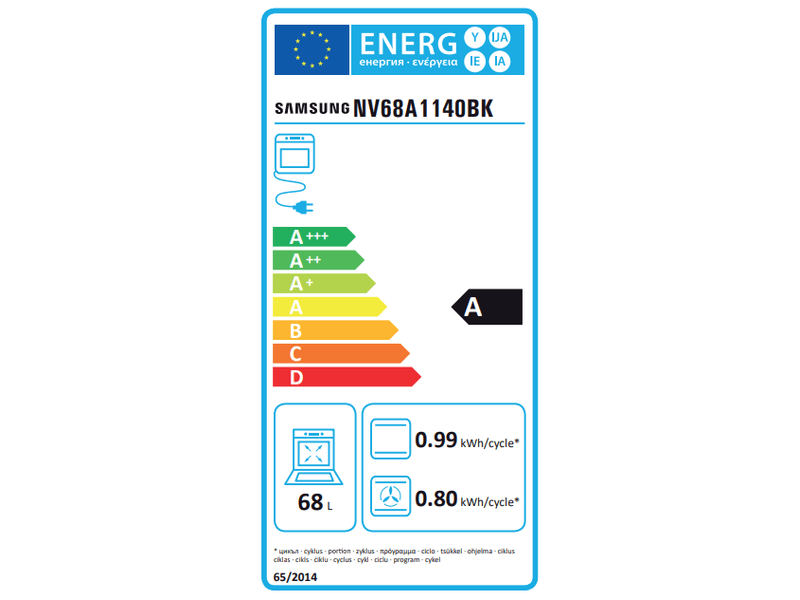 Samsung NV68A1140BK/OL Beépíthető sütő