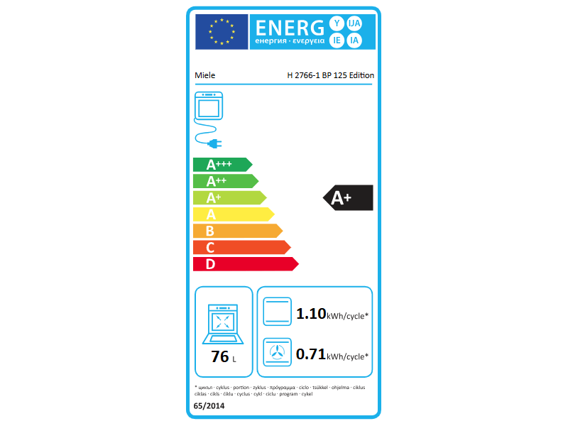 Miele H 2766-1 BP 125 Edition Beépíthető sütő