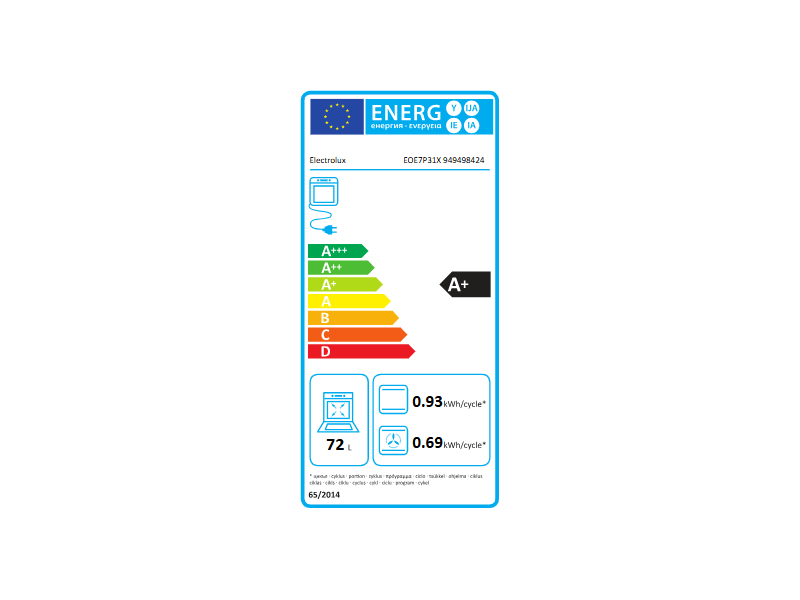 Electrolux EOE7P31X Beépíthető sütő