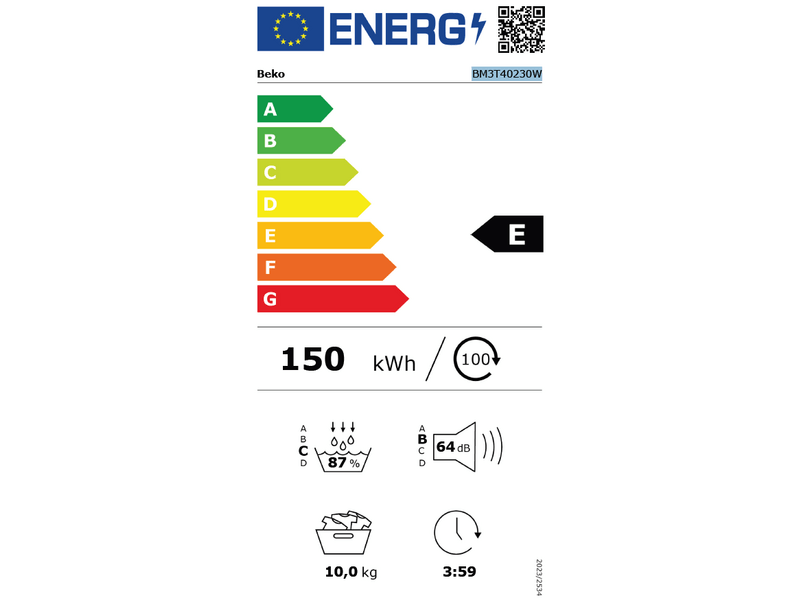 Beko BM3T40230W Hőszivattyús szárítógép