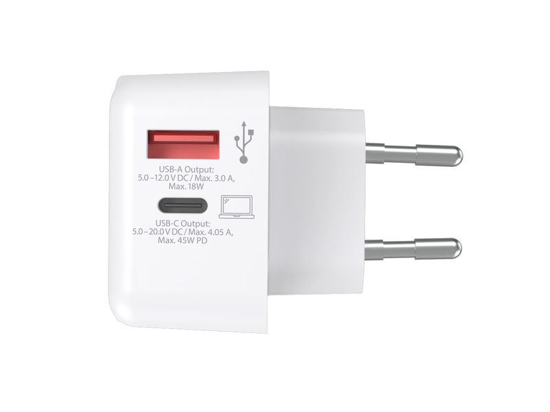 Skross 45W PD USB gyorstöltő + 1,6 m USB-C kábel (1.302424)