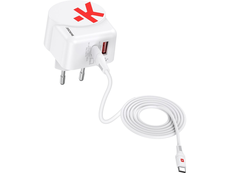 Skross 45W PD USB gyorstöltő + 1,6 m USB-C kábel (1.302424)