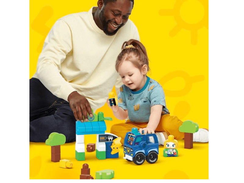 Buszmegálló és Töltőpont Járművel Építőkockák (HDX90)