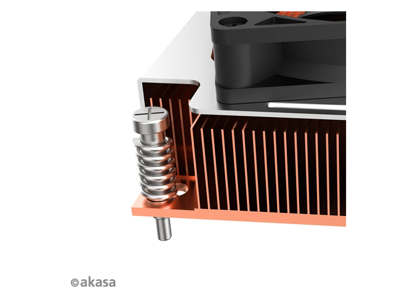 Akasa Intel LGA1700 Alacsony Profilú CPU-hűtő (AK-CC7402BT01)