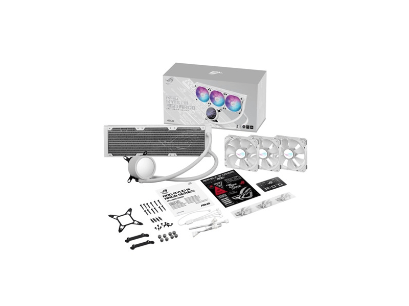Asus ROG RYUO III 360 ARGB CPU vízhűtő, fehér