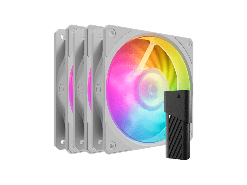 Cooler Master Mobius 120P ARGB PC ventilátor szett (MFZ-M2DW-243P2-R1)