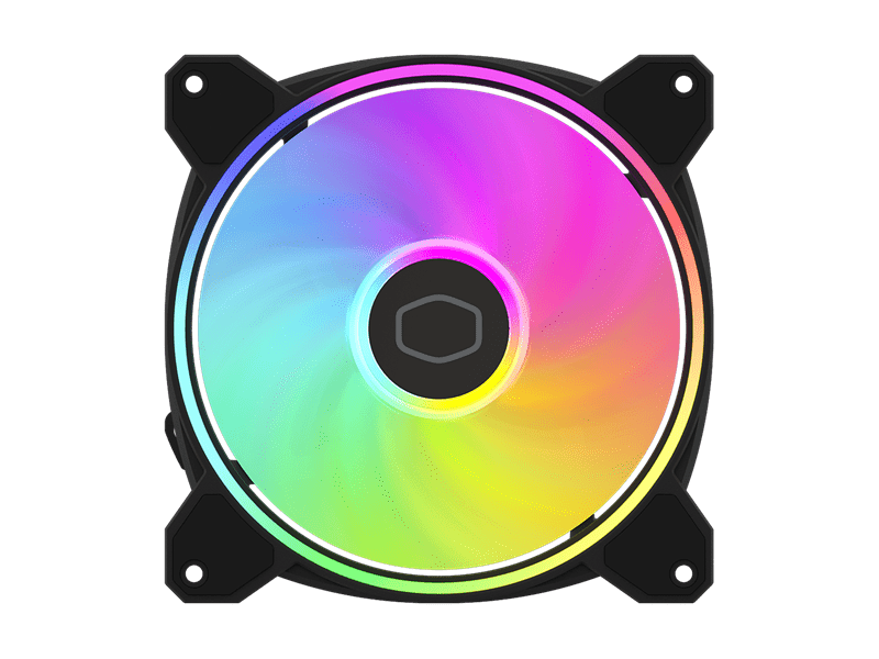 Fan Cooler Master - Case Fan - 14cm - MasterFan MF140 Halo2 - Fekete - MFL-B4DN-16NP2-R2