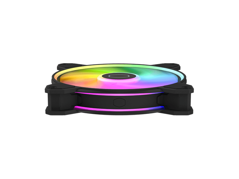 Fan Cooler Master - Case Fan - 14cm - MasterFan MF140 Halo2 - Fekete - MFL-B4DN-16NP2-R2