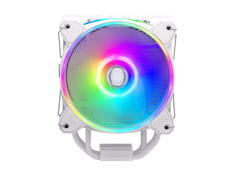 COOLER MASTER CPU hűtő HYPER 212 HALO WHITE ARGB, LGA1700 támogatással, fehér
