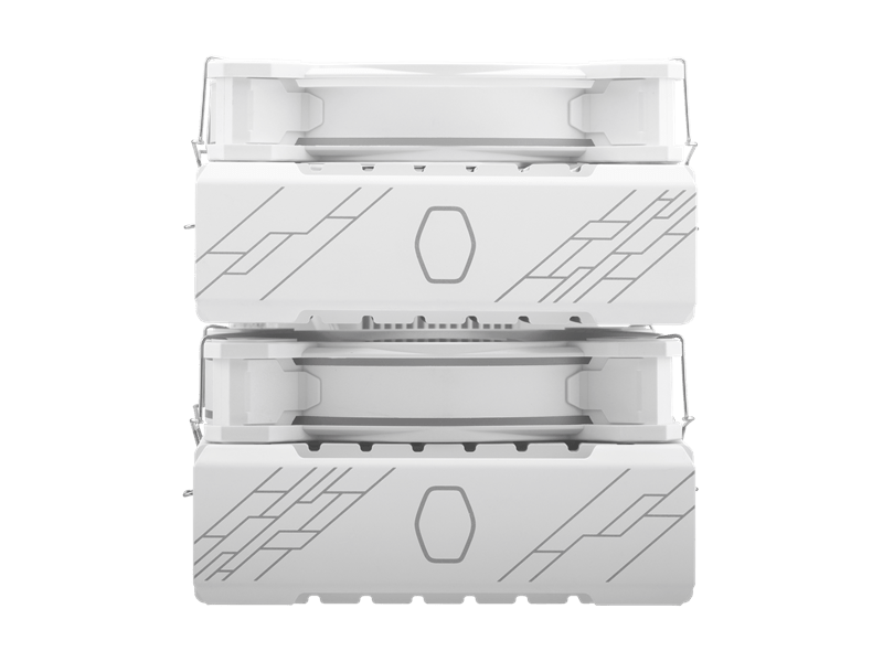 COOLER MASTER CPU hűtő HYPER 622 HALO WHITE EDITION, LGA1700 támogatással, fehér