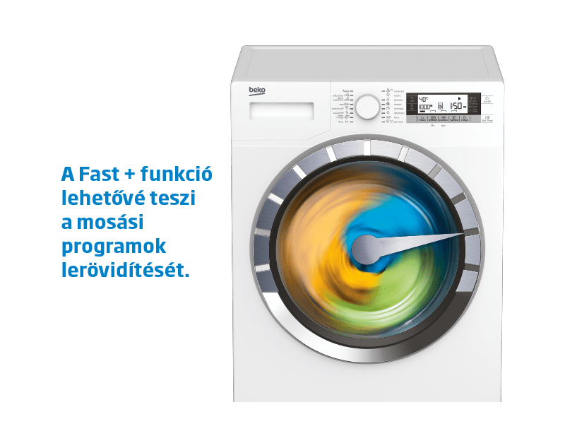 BEKO WTV9716DXST Elöltöltős Gőzmosógép
