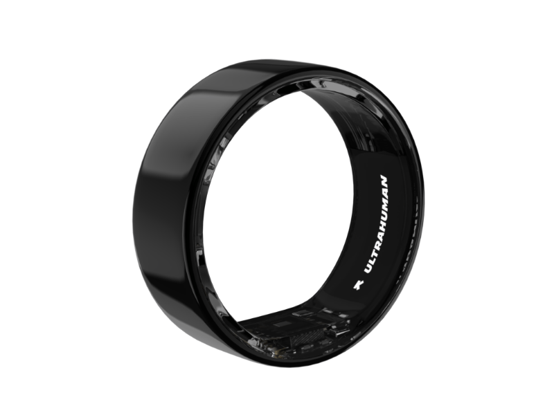 Ultrahuman Ring Air Okosgyűrű, fekete, 12-es méret (UHRA-AA-12)