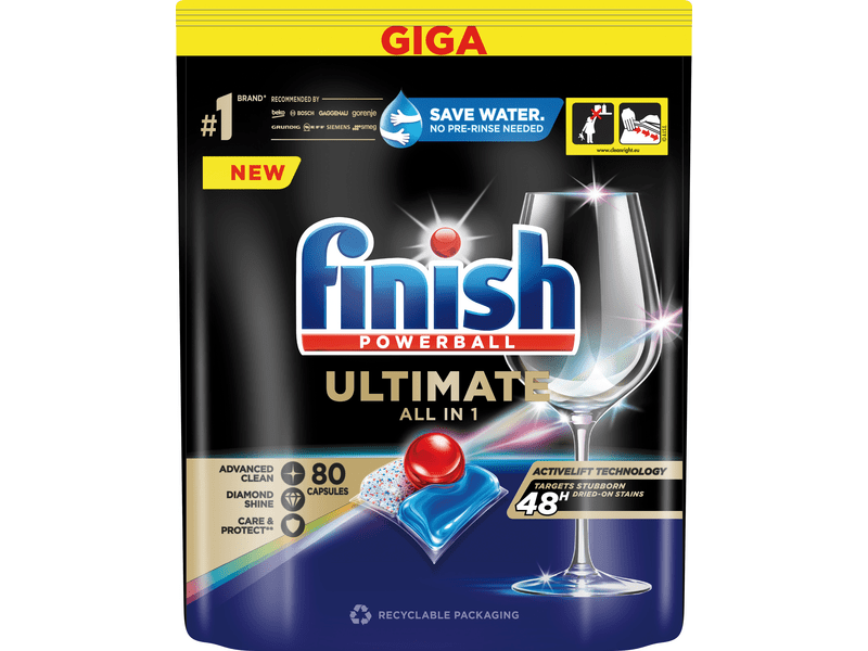 Finish Quantum Ultimate mosogatógép tabletta, Regular, 80db