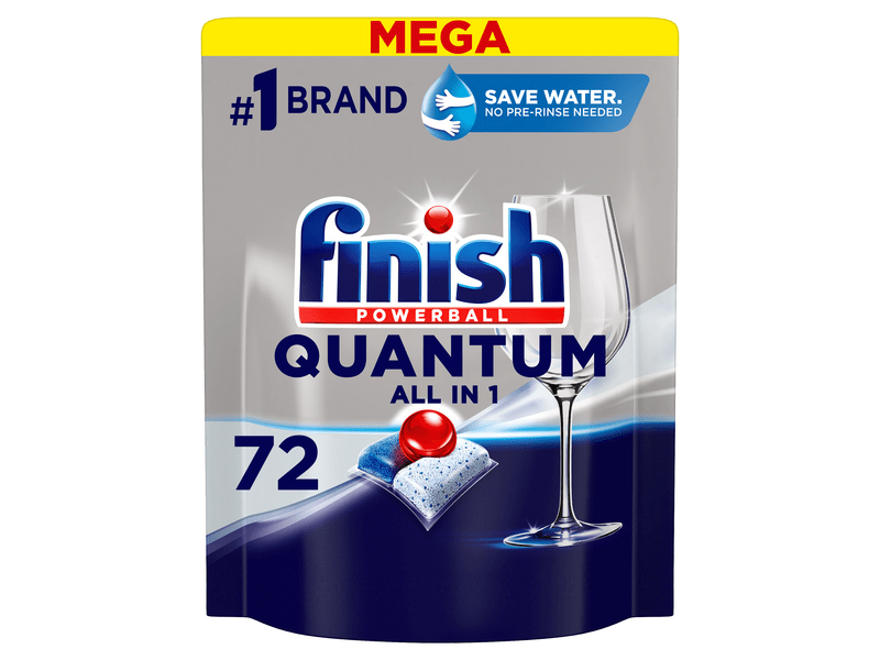 Finish Powerball Quantum All in 1 mosogatógép-kapszula, Regular, 72 db