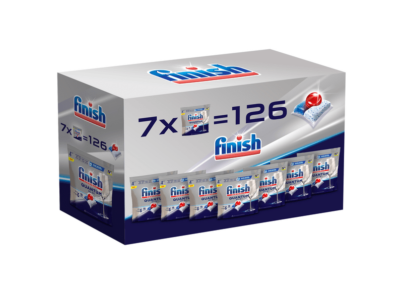 Finish Powerball Quantum All in 1 mosogatógép-kapszula, Regular, 7x18 db