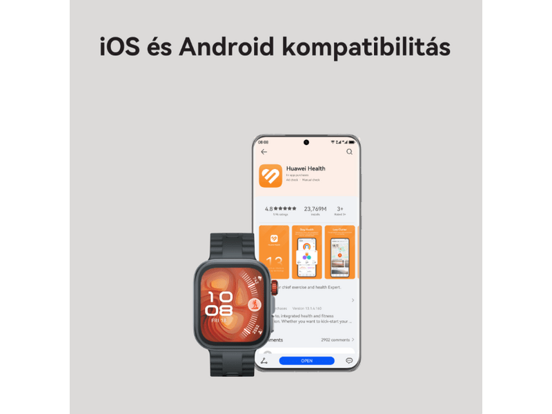 Huawei Watch Fit 4 Pro pametni sat, crni (55020EYK)