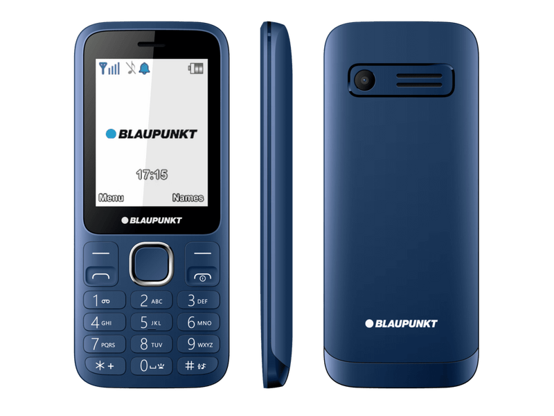 Blaupunkt FM 03i Nyomógombos Mobiltelefon, kék + Yettel csomag