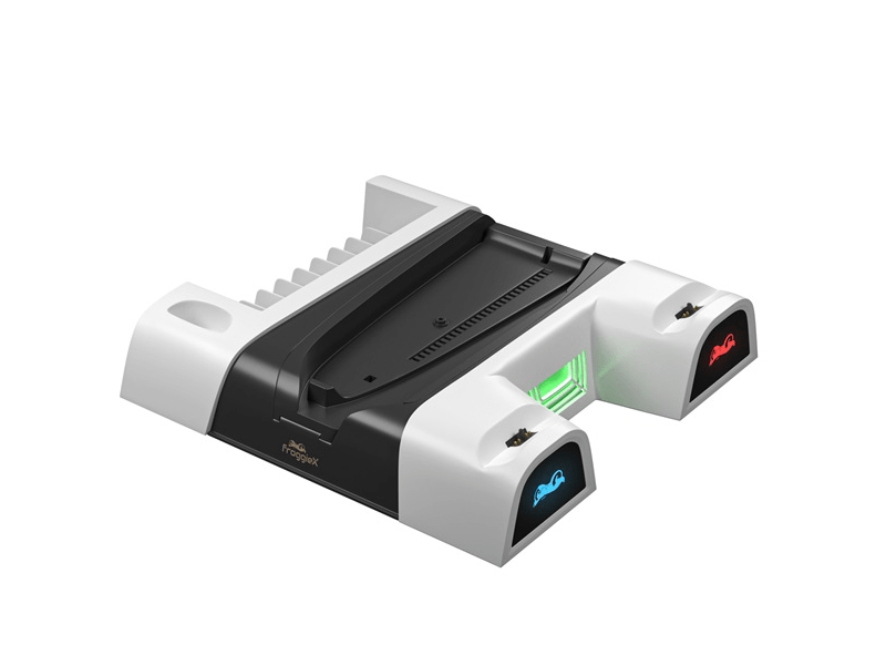 FroggieX PS5/PS5 Slim stalak za ventilator + držač za slušalice (FX-P5-C4-W)