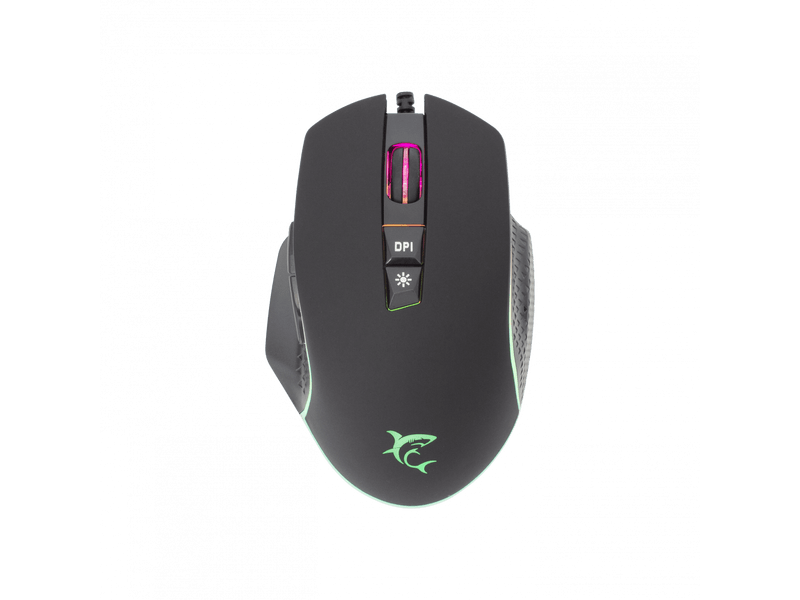 White Shark Gareth Gamer egér, fekete (GM-5009B)