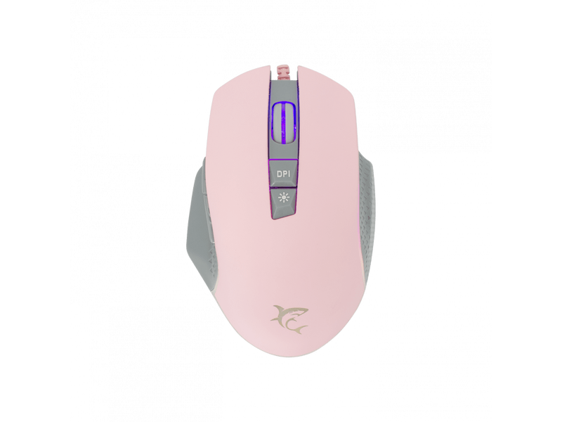 White Shark Gareth Gamer egér, pink (GM-5009P)