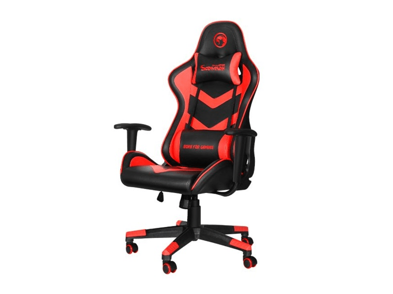 Marvo Scorpion Gamer szék, fekete/piros (CH-106 RD)