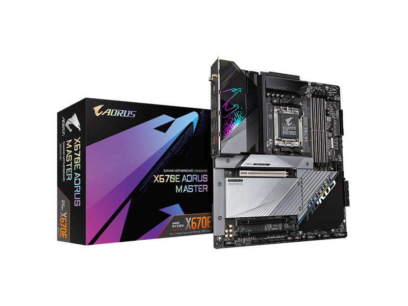 GIGABYTE Alaplap AM5 X670E AORUS MASTER AMD X670, E-ATX