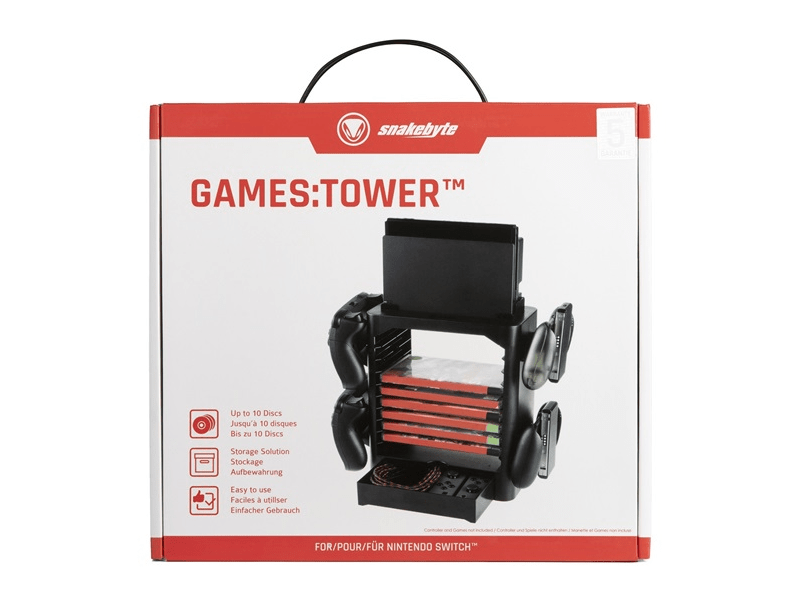 Snakebyte Nintendo Switch Games Tower Storage Stalak za pohranu