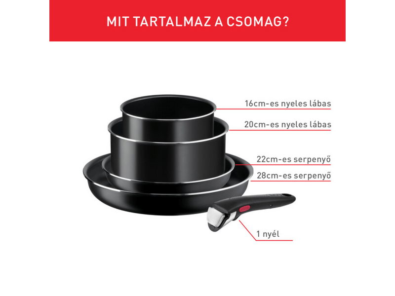 Tefal Ingenio Easy On L1599502 Edénykészlet, 5 db-os