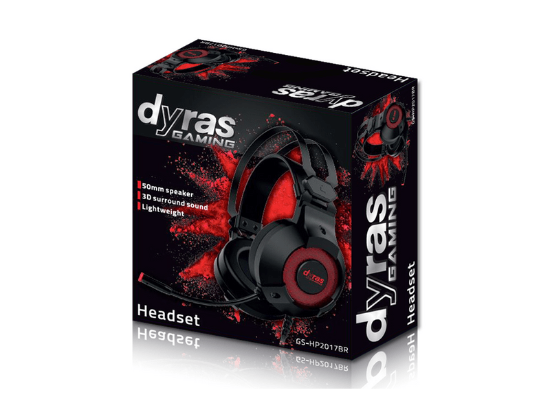 Dyras GS-HP2017BR Programozható Gamer Fejhallgató