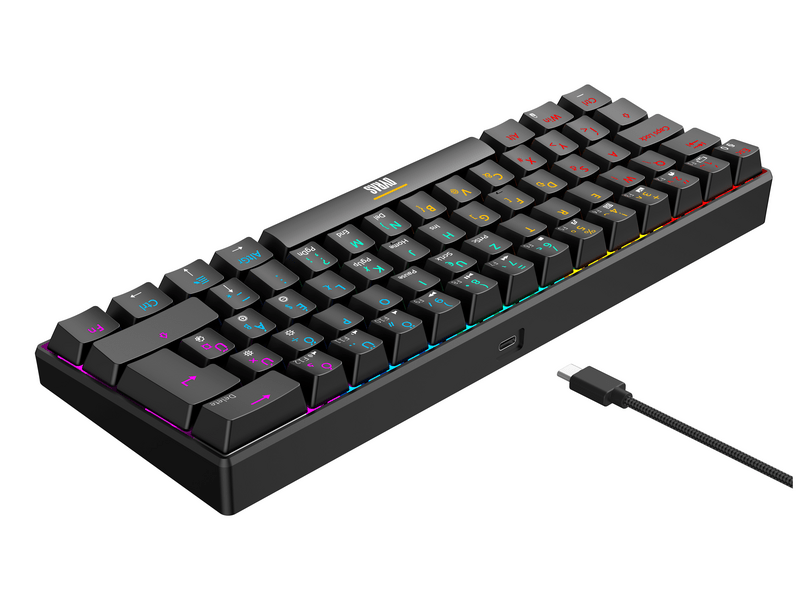 Dyras GS-KEYB903BK Gaming billentyűzet, 60%