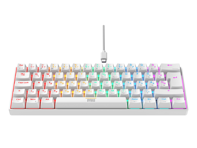 Dyras GS-KEYB903WH Gaming billentyűzet, 60%