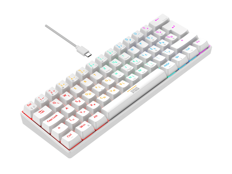 Dyras GS-KEYB903WH Gaming billentyűzet, 60%