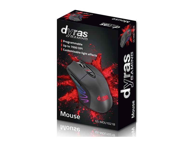 Dyras GS-MOU1021B Programozható Gamer Egér
