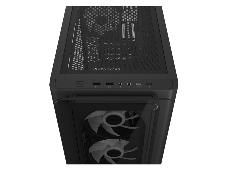 Asus A23 Plus Micro-ATX Számítógépház, fekete