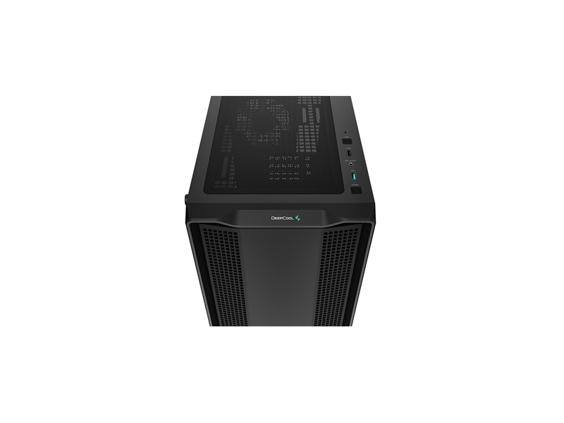 DeepCool Számítógépház - CC360 ARGB (fekete, ablakos, 3x12cm ventilátor, Mini-ITX / Micro-ATX, 1xUSB3.0, 1xUSB2.0)