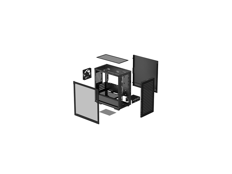 DeepCool CH370 R-CH370-BKNAM1-G-1 Számítógépház