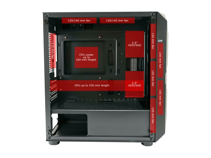 LC Power LC-712MB-ON Polynom_X mATX,mITX Számítógépház