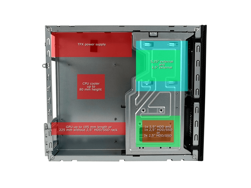 LC-Power 1406MB-400TFX Micro ATX Számítógépház