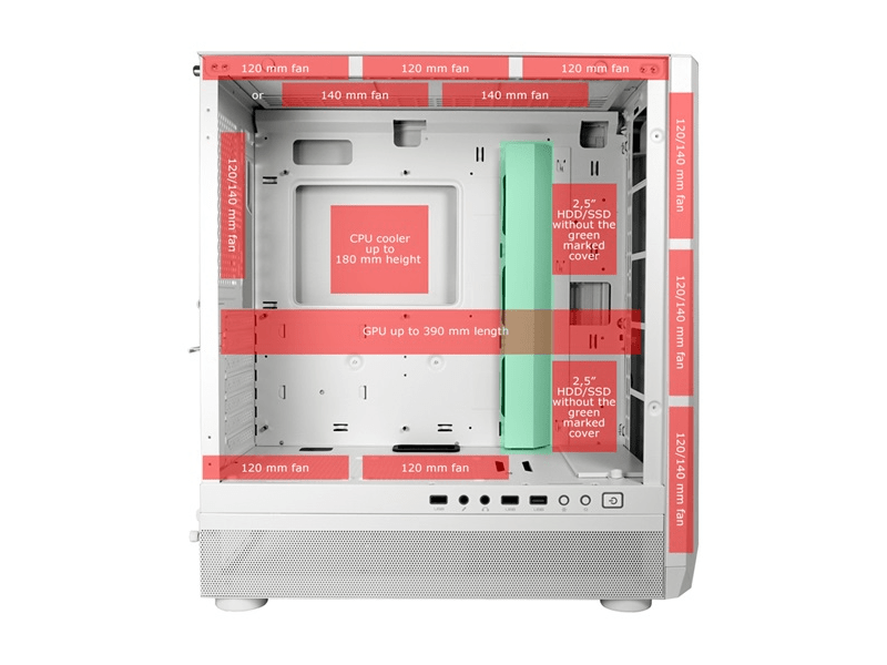 LC Power LC-900WON Midi 900W Számítógépház