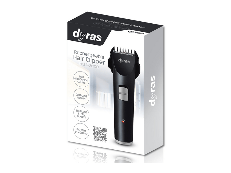 Dyras HCLR-2600B Akkumulátoros haj- és szakállvágó, fekete