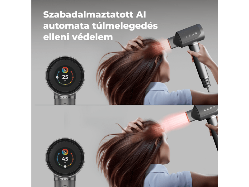 Aeno HD5 AI ProDryer hajszárító, szürke (AHD0005G)
