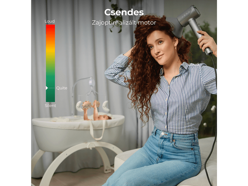 Aeno HD5 AI ProDryer sušilo za kosu, sivo (AHD0005G)