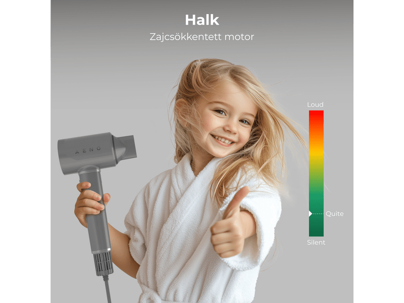 Aeno HD5 AI ProDryer hajszárító, szürke (AHD0005G)