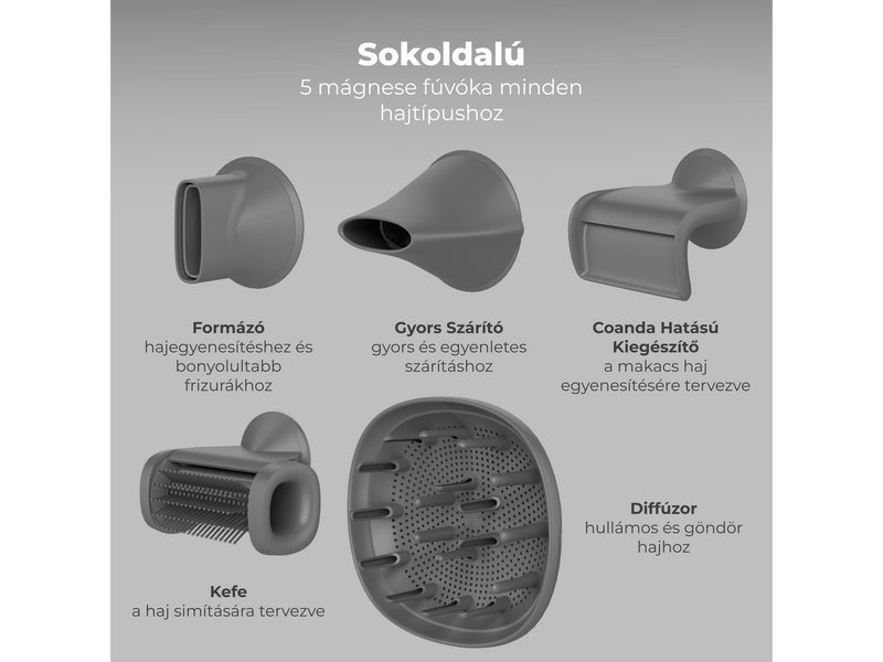 Aeno HD5 AI ProDryer sušilo za kosu, sivo (AHD0005G)