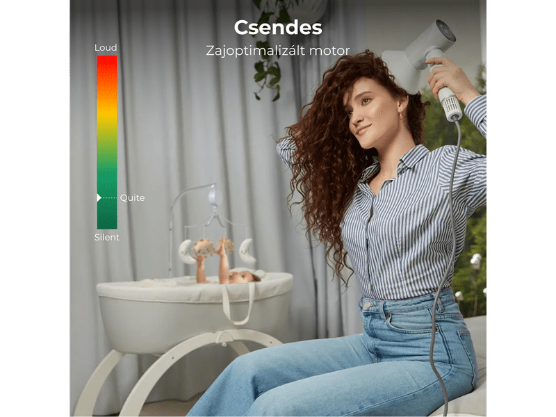 Aeno HD5 AI ProDryer hajszárító, fehér (AHD0005W)