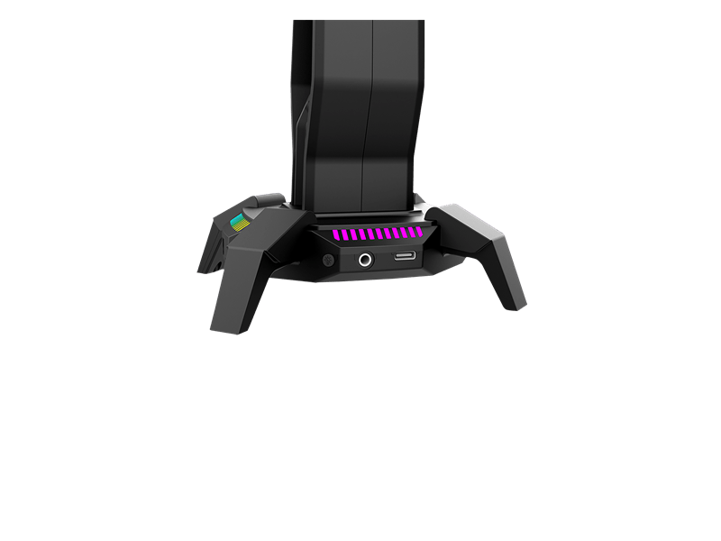 Marvo Kobe 30 RGB fejhallgató tartó, fekete (HZ-10 BK)