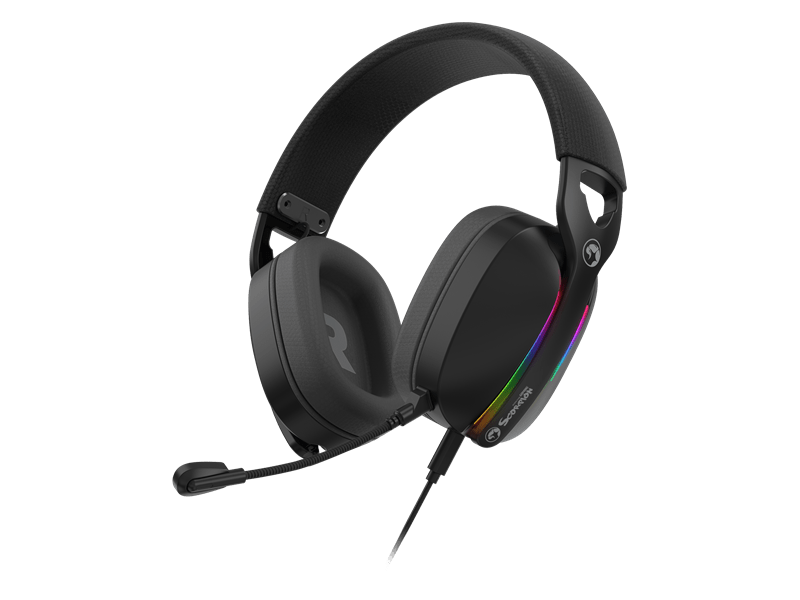 Marvo Pulz 70S Vezetékes fejhallgató, fekete (HG9086 BK)