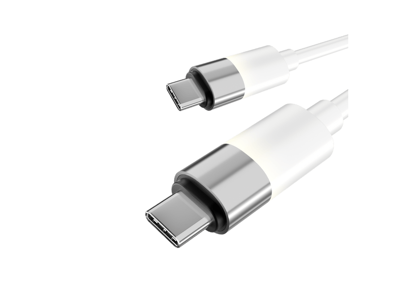 Avax CB316 GLOWY 60W USB-C gyorstöltő kábel 1m, fehér