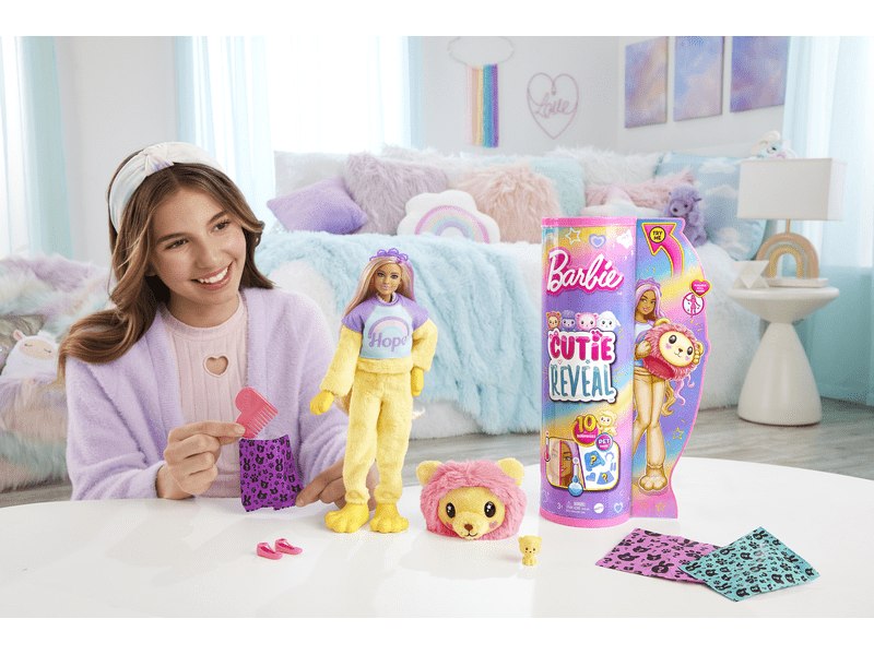 Cutie Reveal Barbie Cozy - Lion