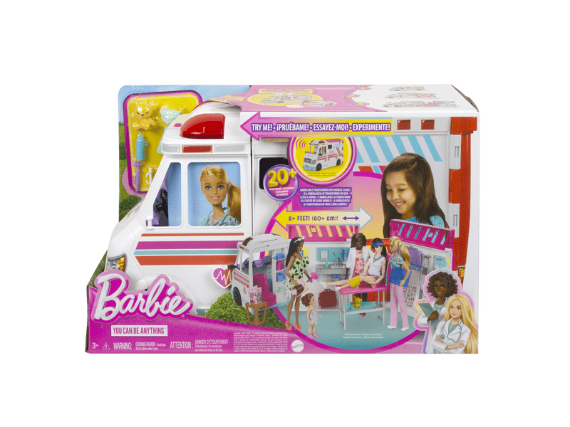 Barbie: Mentőautó játékszett (HKT79)